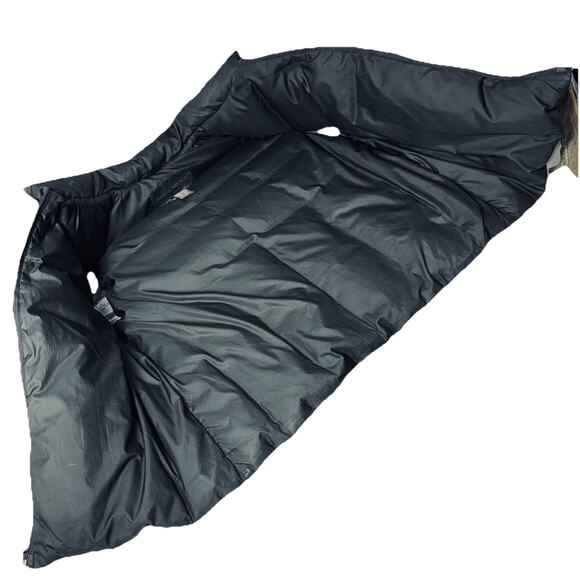 Banana Republic Puffer Vest Womens Medium Black Quilted Down Blend Full Zip Gorp - Picture 6 of 6